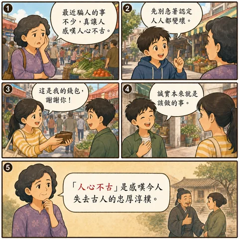 人心不古成語漫畫縮圖