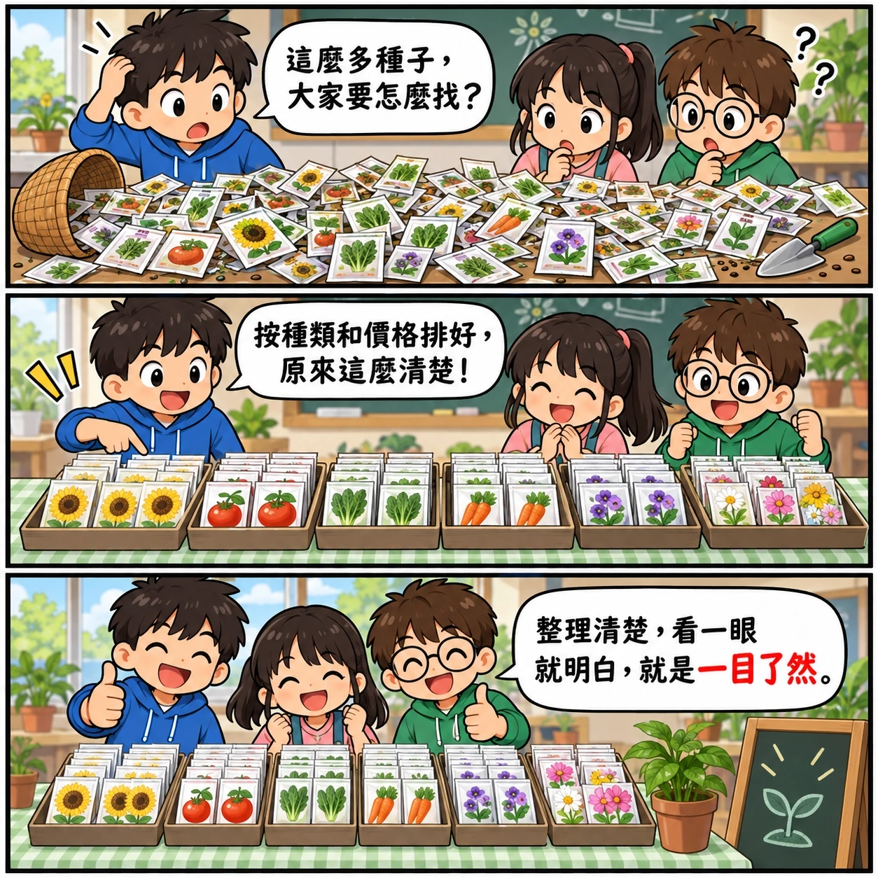 一目了然的 AI 生成成語漫畫
