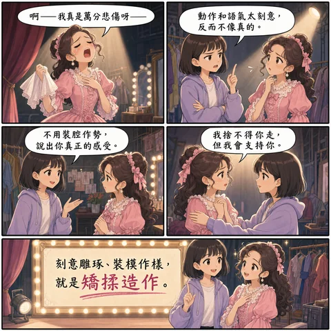 矯揉造作成語漫畫縮圖