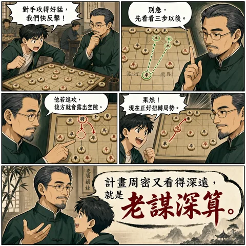 老謀深算成語漫畫縮圖