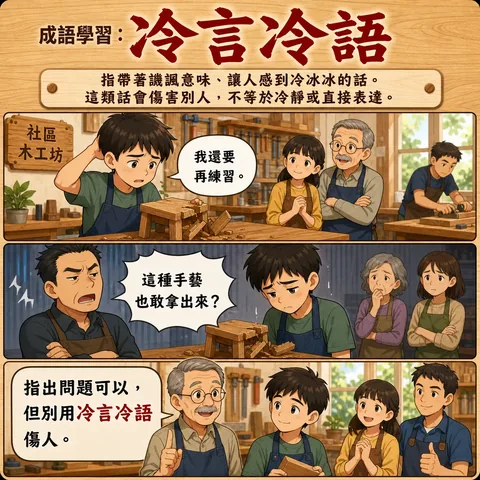 冷言冷語成語漫畫縮圖