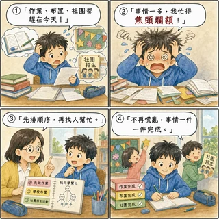 焦頭爛額成語漫畫縮圖