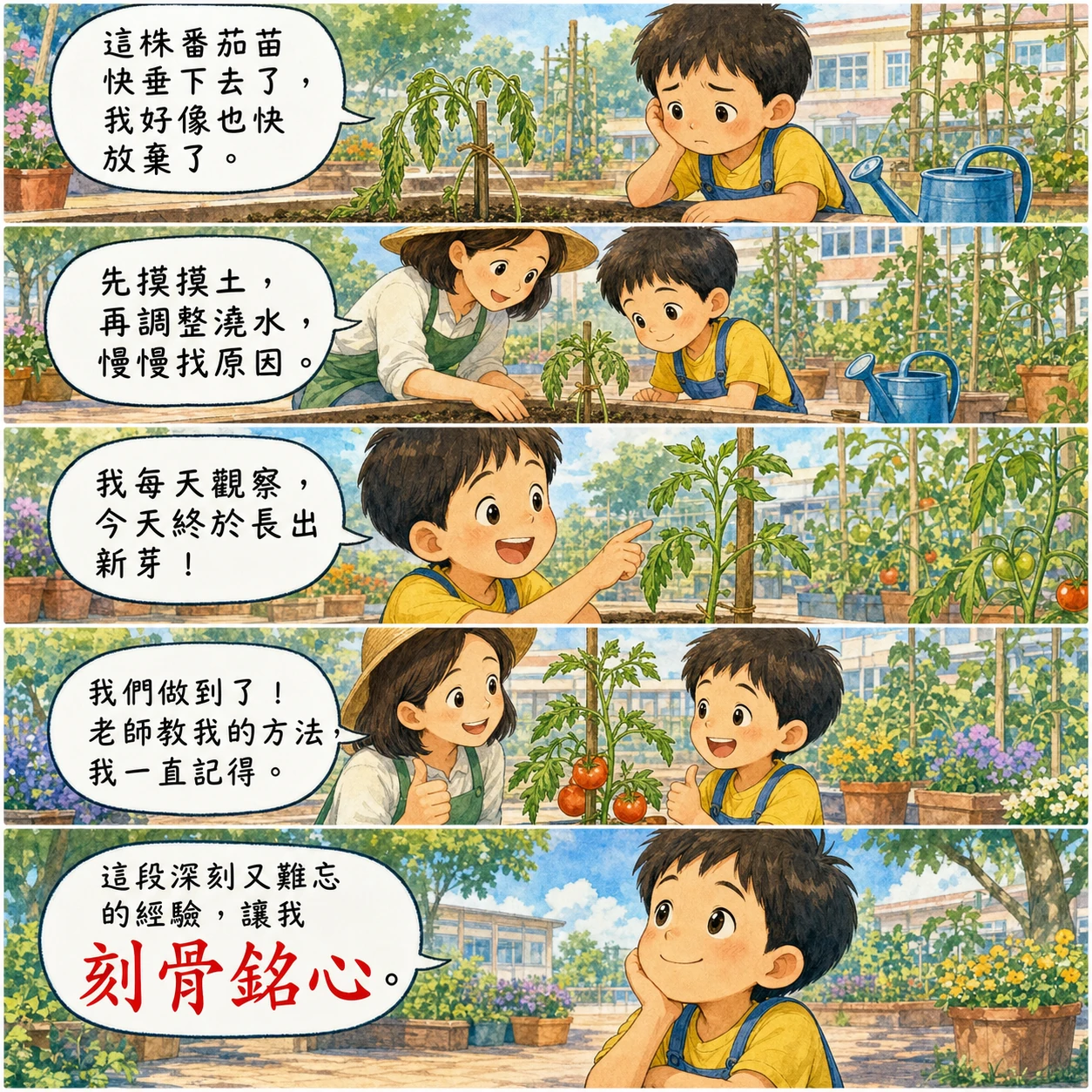 刻骨銘心的 AI 生成成語漫畫