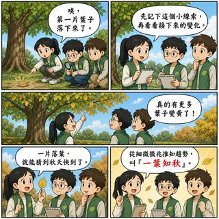 一葉知秋成語漫畫縮圖