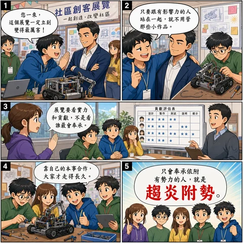 趨炎附勢成語漫畫縮圖