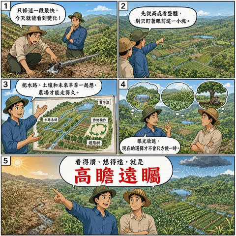 高瞻遠矚成語漫畫縮圖