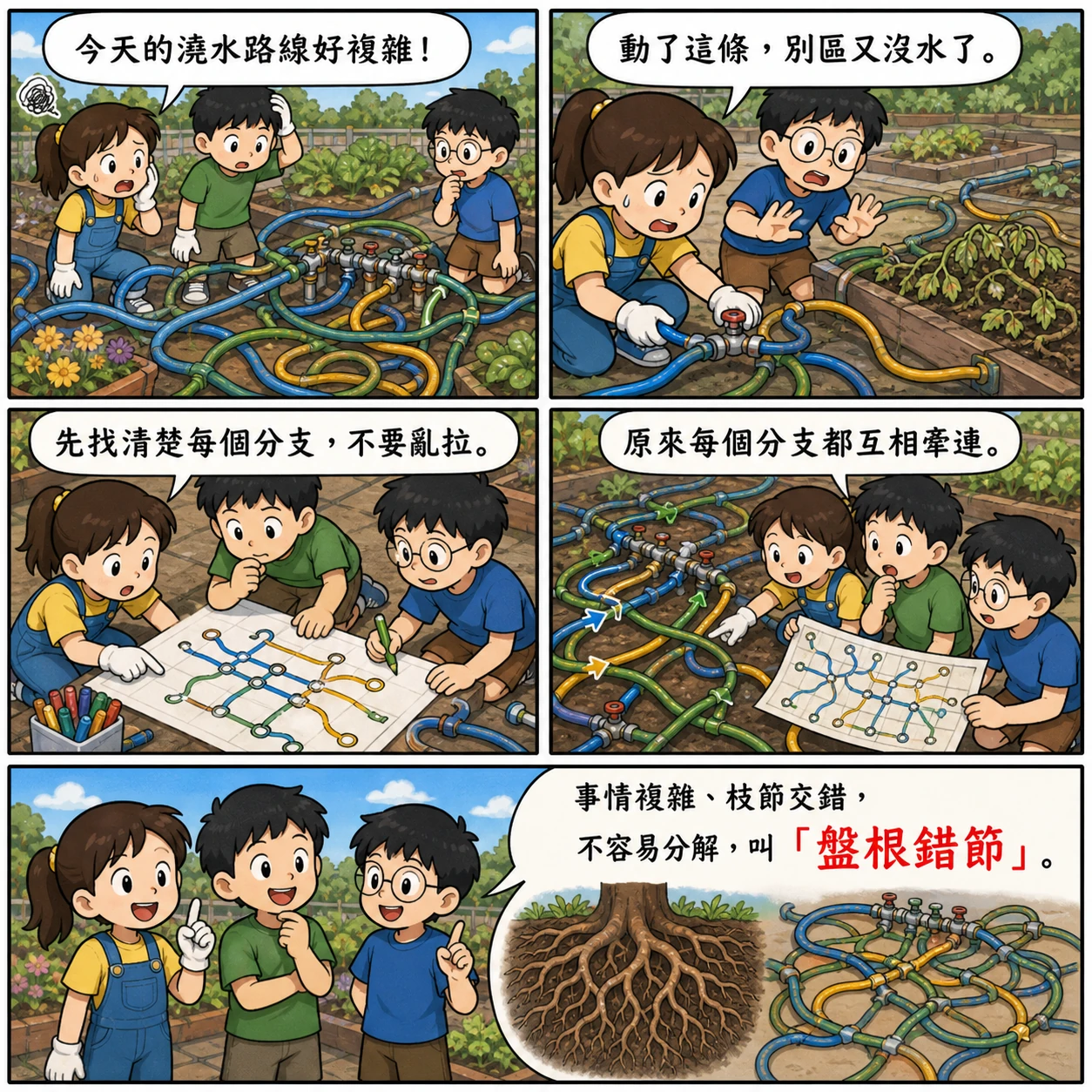 盤根錯節的 AI 生成成語漫畫