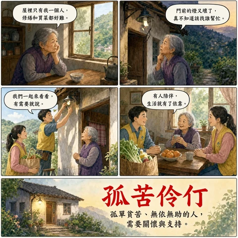 孤苦伶仃成語漫畫縮圖
