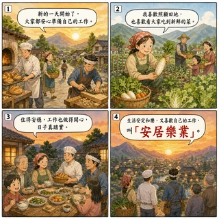 安居樂業成語漫畫縮圖