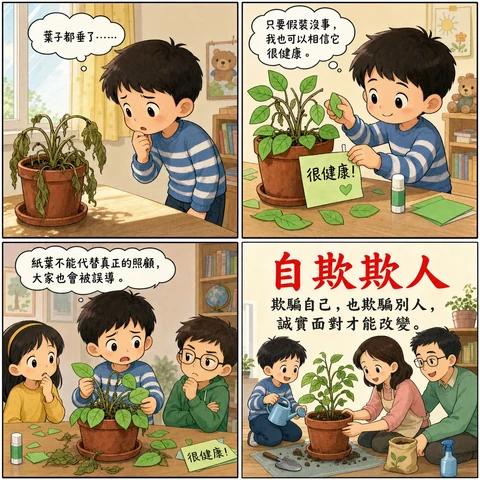 自欺欺人成語漫畫縮圖