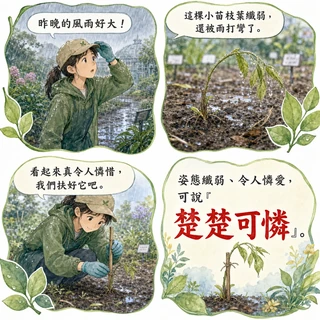 楚楚可憐成語漫畫縮圖