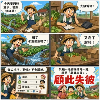 顧此失彼成語漫畫縮圖