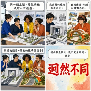 迥然不同成語漫畫縮圖
