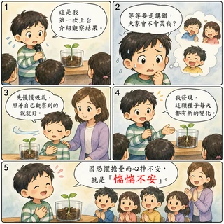惴惴不安成語漫畫縮圖