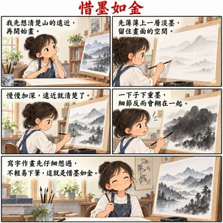 惜墨如金成語漫畫縮圖