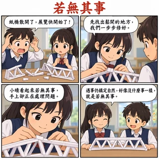 若無其事成語漫畫縮圖