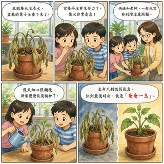 奄奄一息成語漫畫縮圖