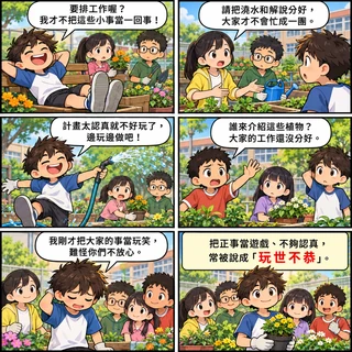 玩世不恭成語漫畫縮圖