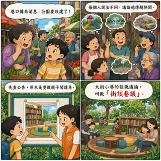 街談巷議成語漫畫縮圖