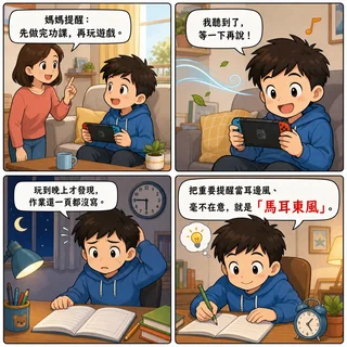 馬耳東風成語漫畫縮圖