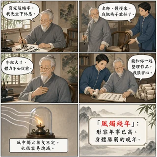 風燭殘年成語漫畫縮圖