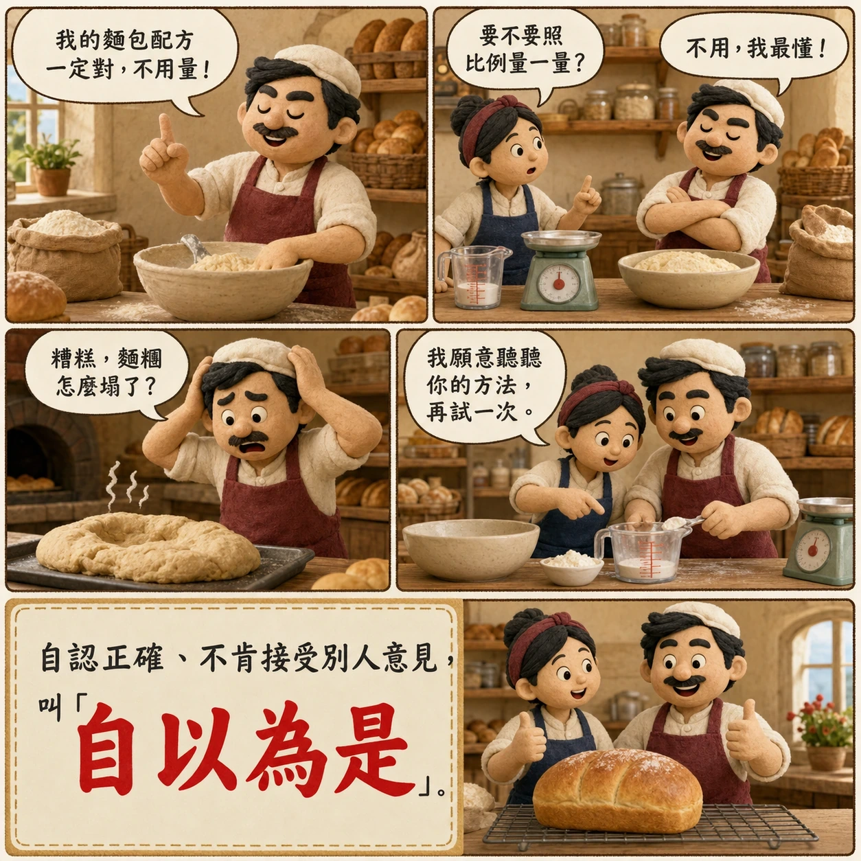 自以為是的 AI 生成成語漫畫