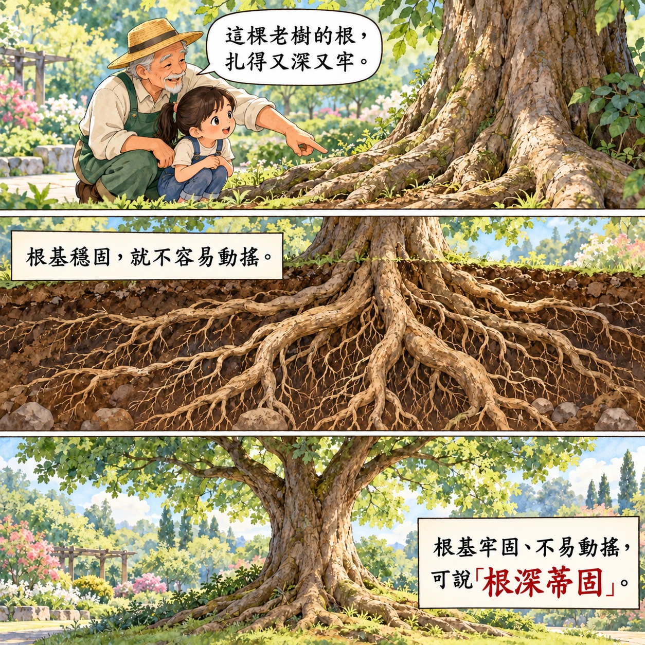 根深蒂固的 AI 生成成語漫畫