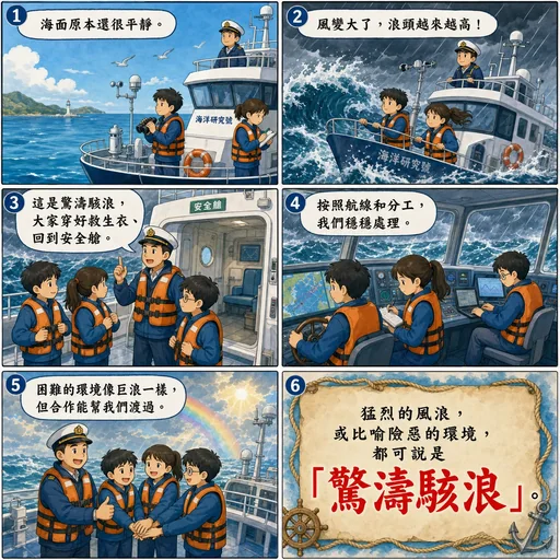 驚濤駭浪成語漫畫縮圖
