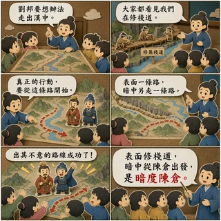 暗度陳倉成語漫畫縮圖
