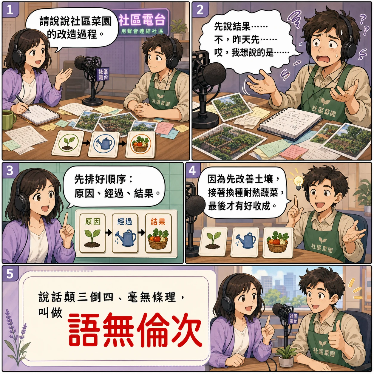 語無倫次的 AI 生成成語漫畫
