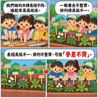參差不齊成語漫畫縮圖