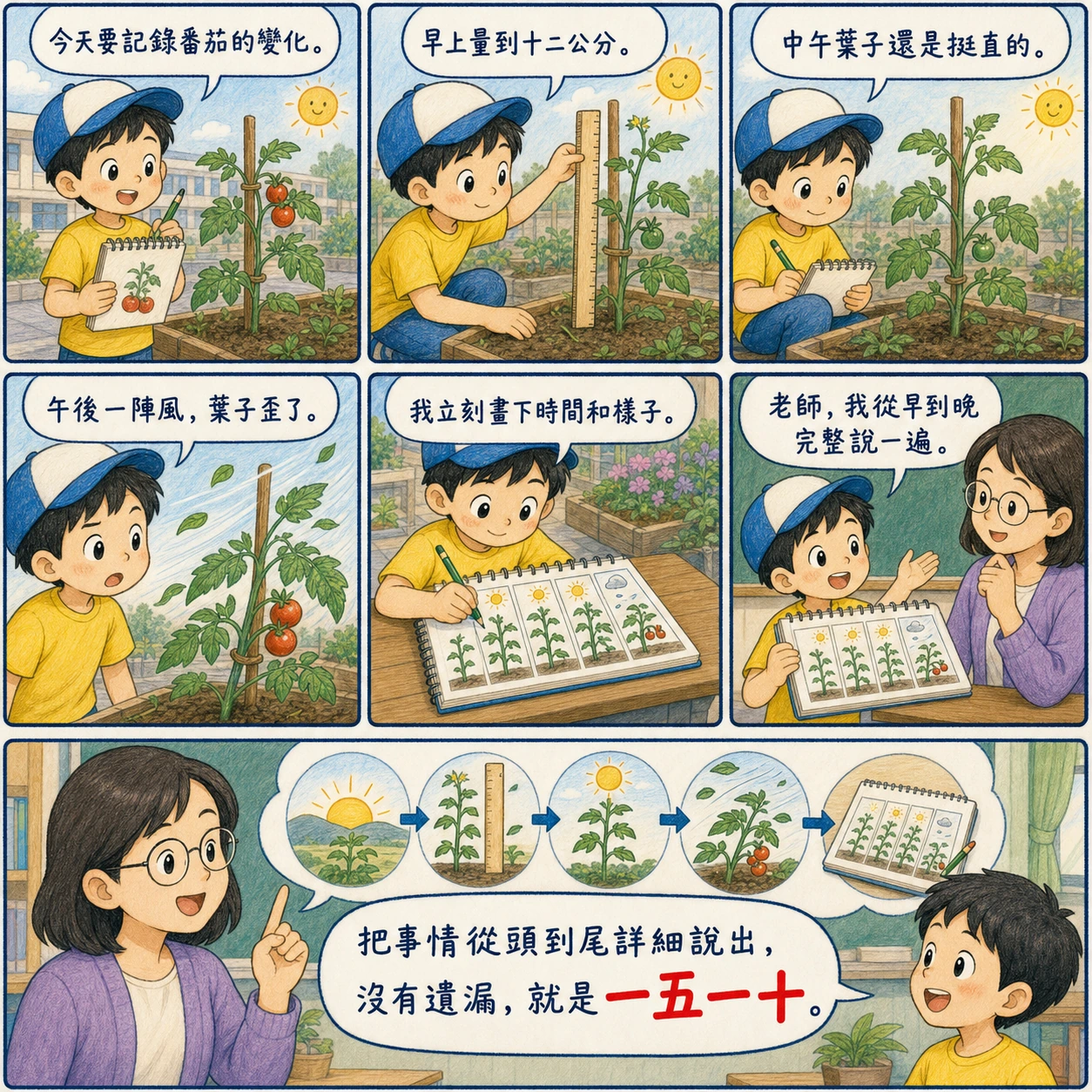 一五一十的 AI 生成成語漫畫