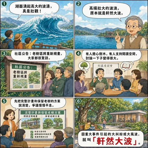 軒然大波成語漫畫縮圖