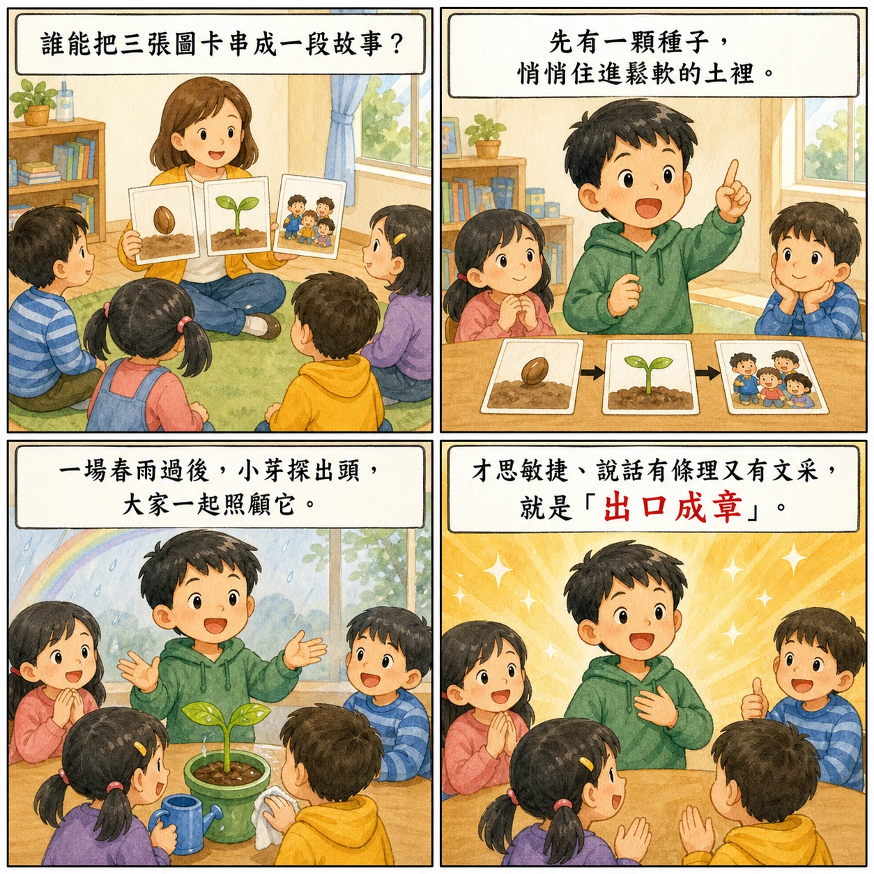 出口成章的 AI 生成成語漫畫