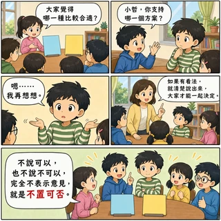 不置可否成語漫畫縮圖