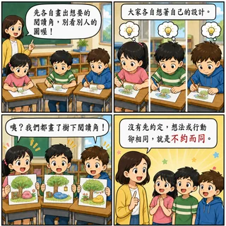 不約而同成語漫畫縮圖
