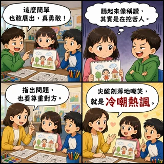 冷嘲熱諷成語漫畫縮圖