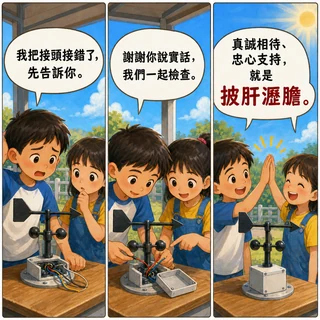披肝瀝膽成語漫畫縮圖