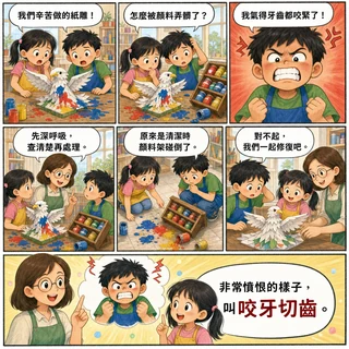 咬牙切齒成語漫畫縮圖