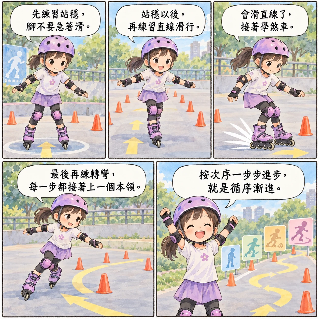 循序漸進的 AI 生成成語漫畫