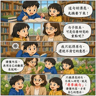 尋章摘句成語漫畫縮圖