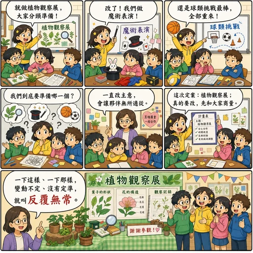 反覆無常成語漫畫縮圖