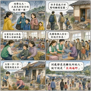 哀鴻遍野成語漫畫縮圖