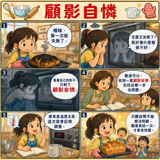 顧影自憐成語漫畫縮圖
