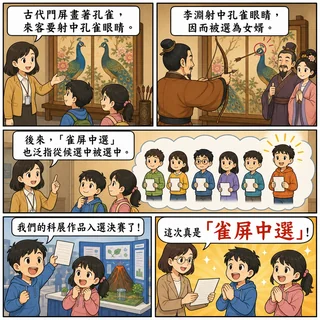 雀屏中選成語漫畫縮圖