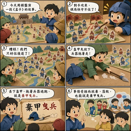 棄甲曳兵成語漫畫縮圖